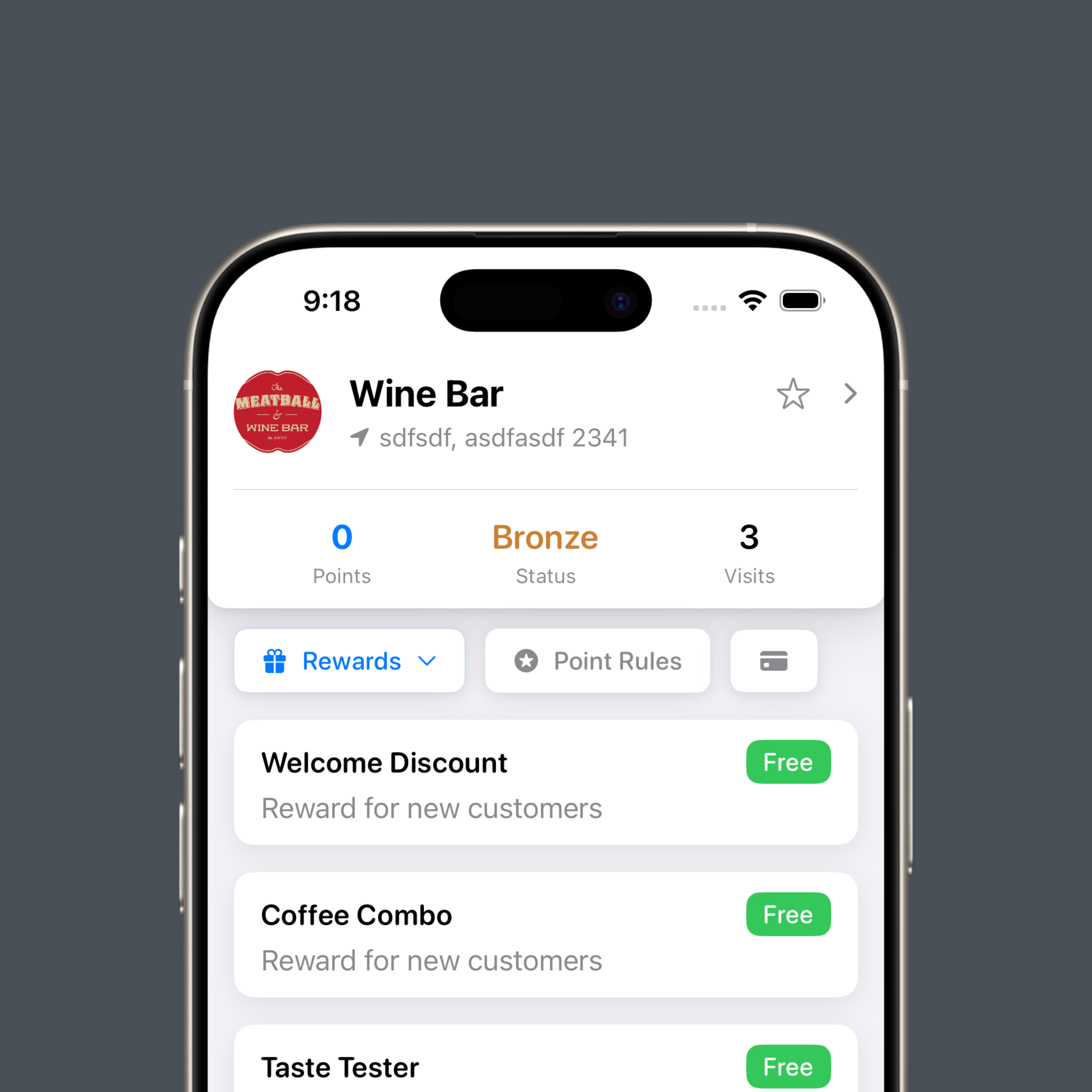Merchant Specific Rewards