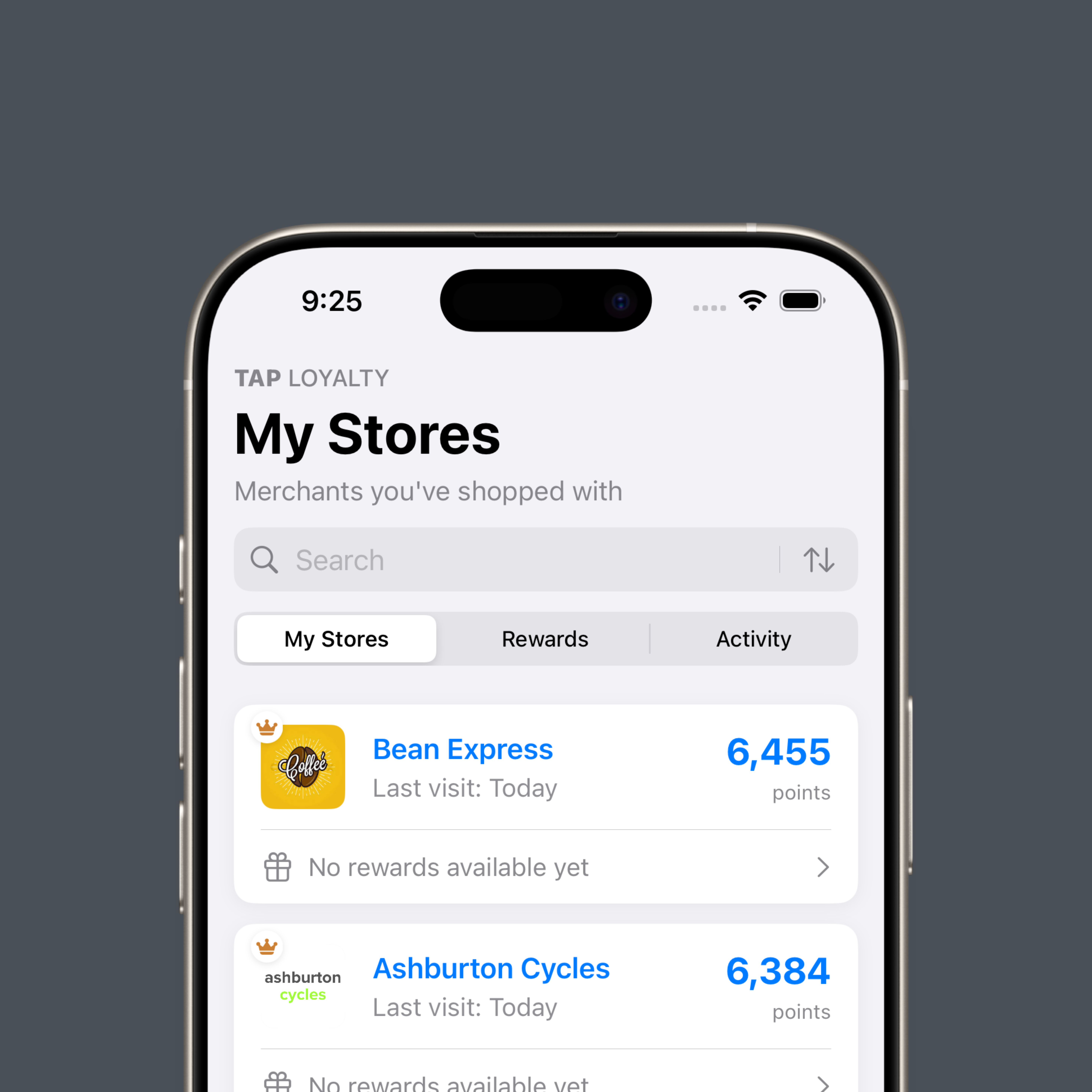 Store Visit History and Points